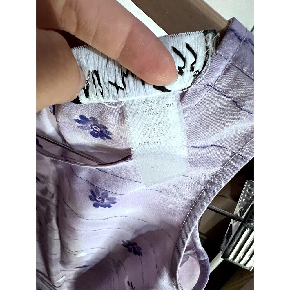 Vintage 90s y2K All‎ That Jazz Purple Floral Sleeveless Mini Dress - Picture 9 of 9